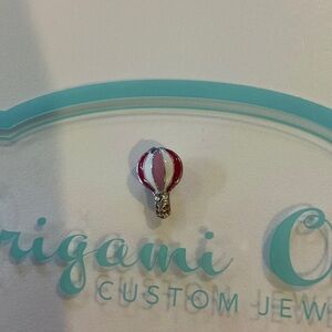 Origami Owl Silver Pink Red Hot Air Balloon Necklace Bracelet Charm